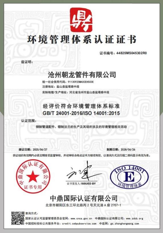 沧州朝龙管件有限公司