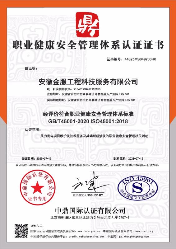 安徽金服工程科技服务有限公司